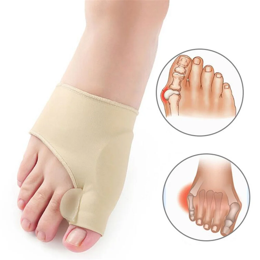 1 Пара Разделителей пальцев ног Для коррекции вальгусной деформации, Молотковый Выпрямитель для ног, Обезболивающий Ортопедический Педикюрный инструмент для ухода за ногами
